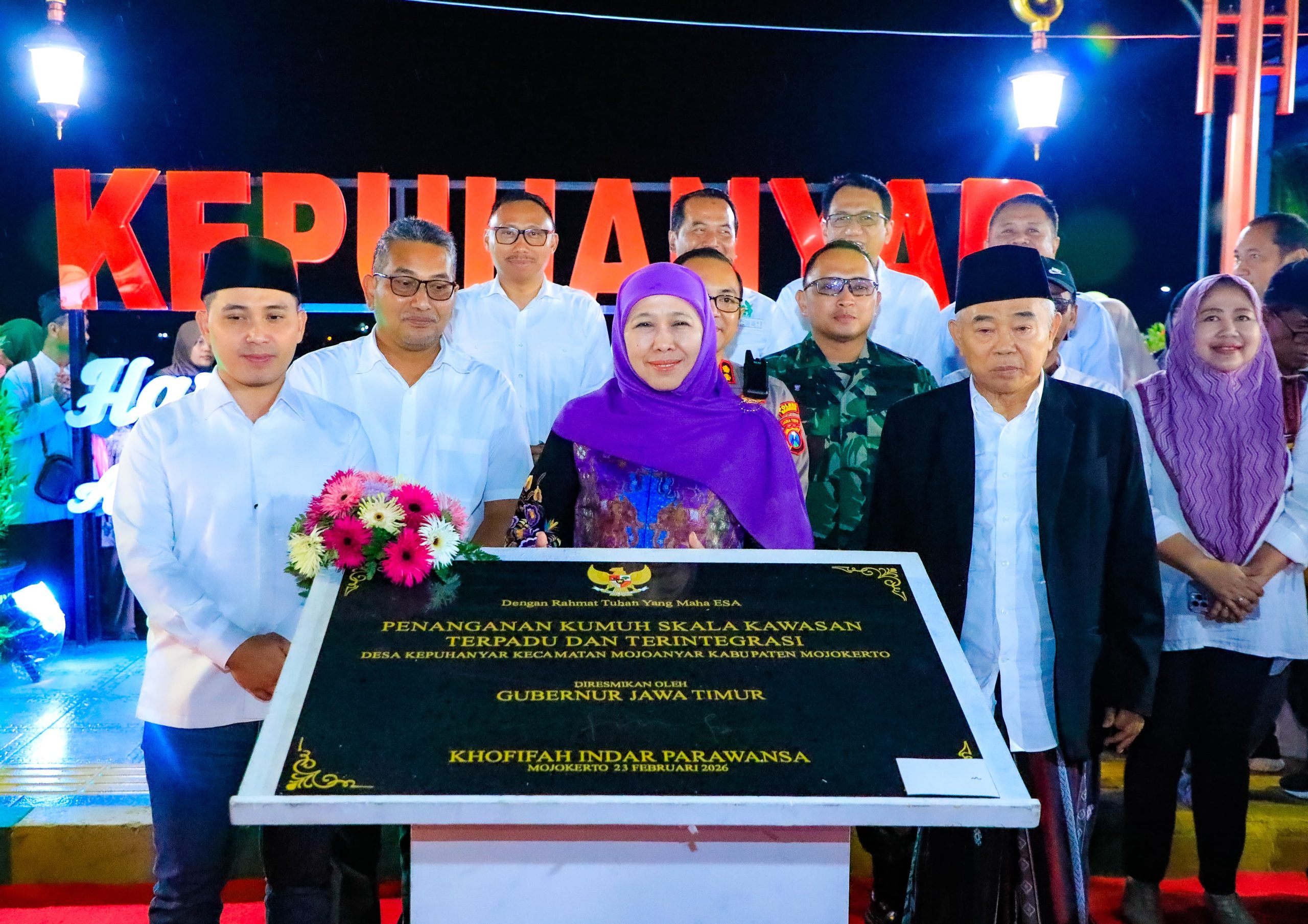 Khofifah Resmikan Program Permata Jatim di Mojokerto: Ubah Kawasan Kumuh Jadi Pemukiman Bersih, Sehat dan Produktif